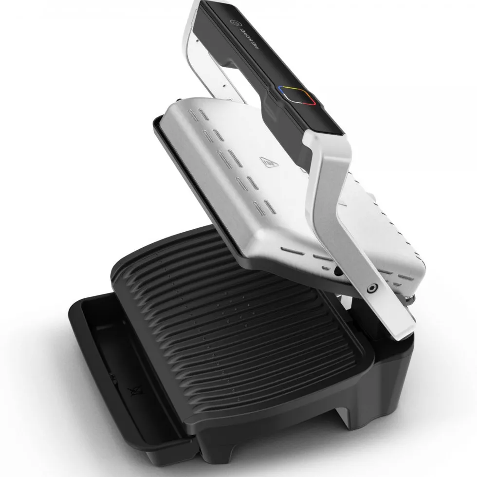 Grătar electric Tefal OptiGrill Elite, 2000W, Argintiu
