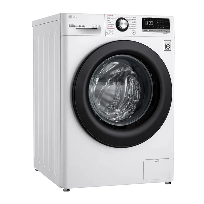 Mașină de spălat LG F4WV310S6E, 10,5kg, Alb