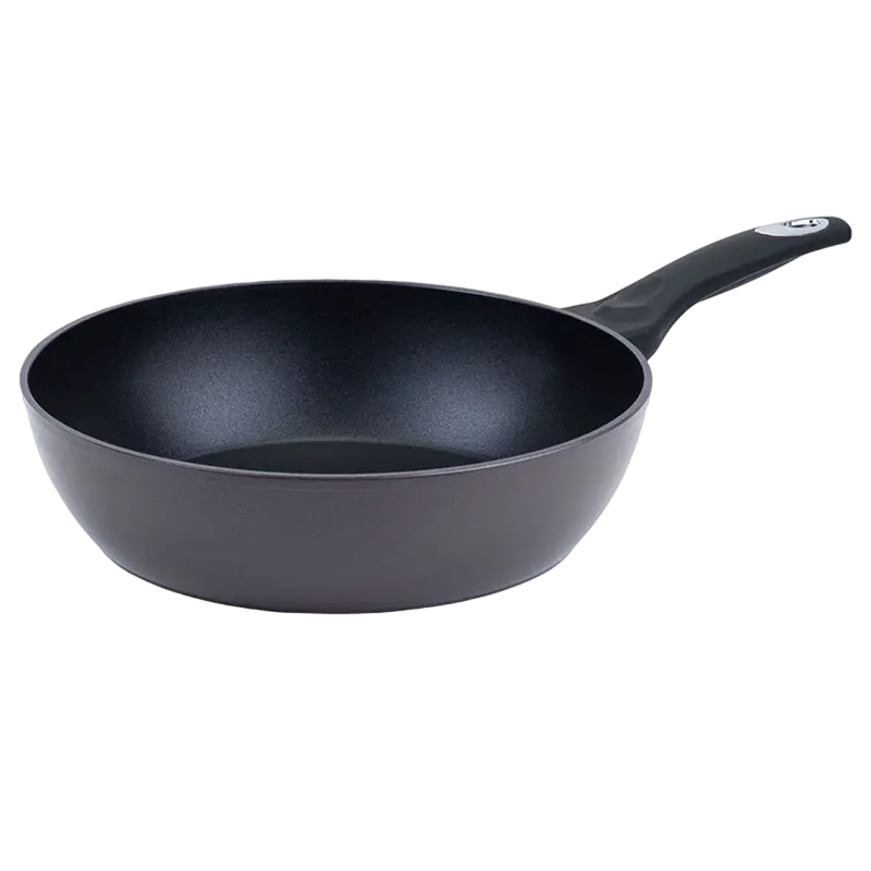 Сковорода глубокая RESTO 93033, 28см, Чёрный