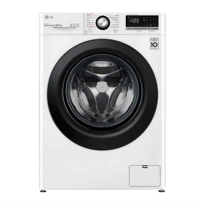 Mașină de spălat LG F4WV310S6E, 10,5kg, Alb