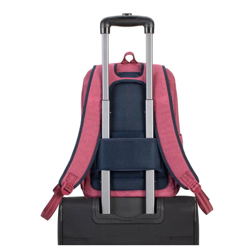 Rucsac pentru Laptop RivaCase Suzuka, 15.6", Poliester, Roșu
