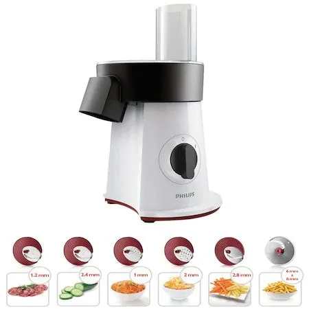 Robot de bucătărie PHILIPS Viva Collection HR1388/80, Alb