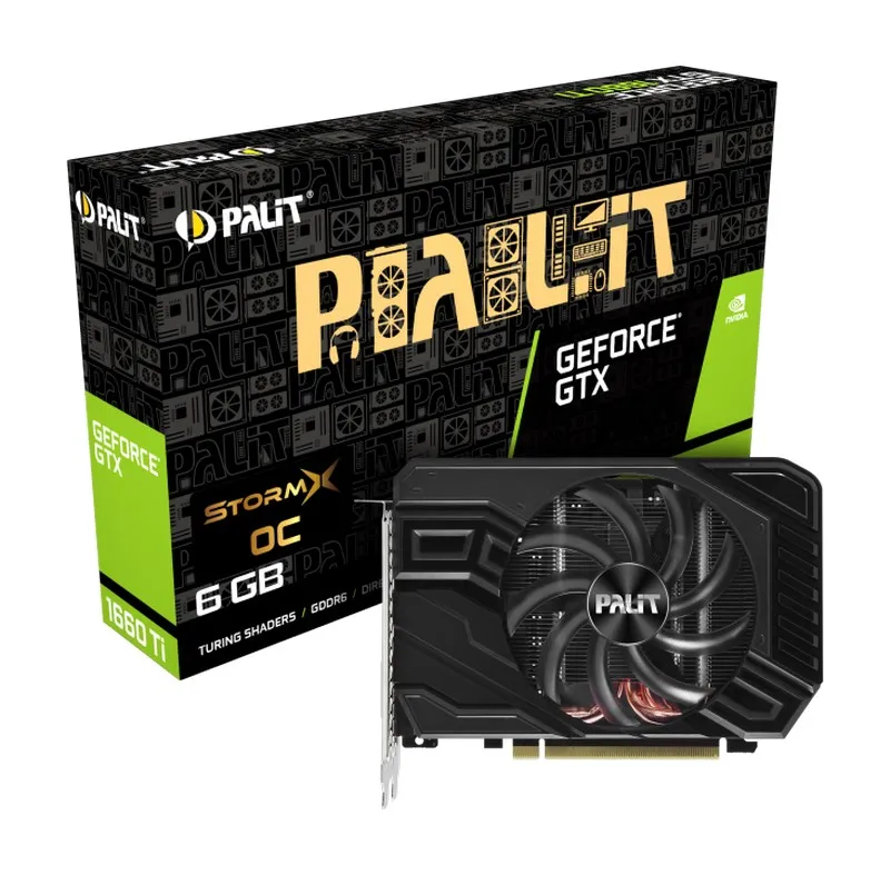 Placă Video Palit GeForce 1660 Ti StormX,  6GB GDDR6 192bit