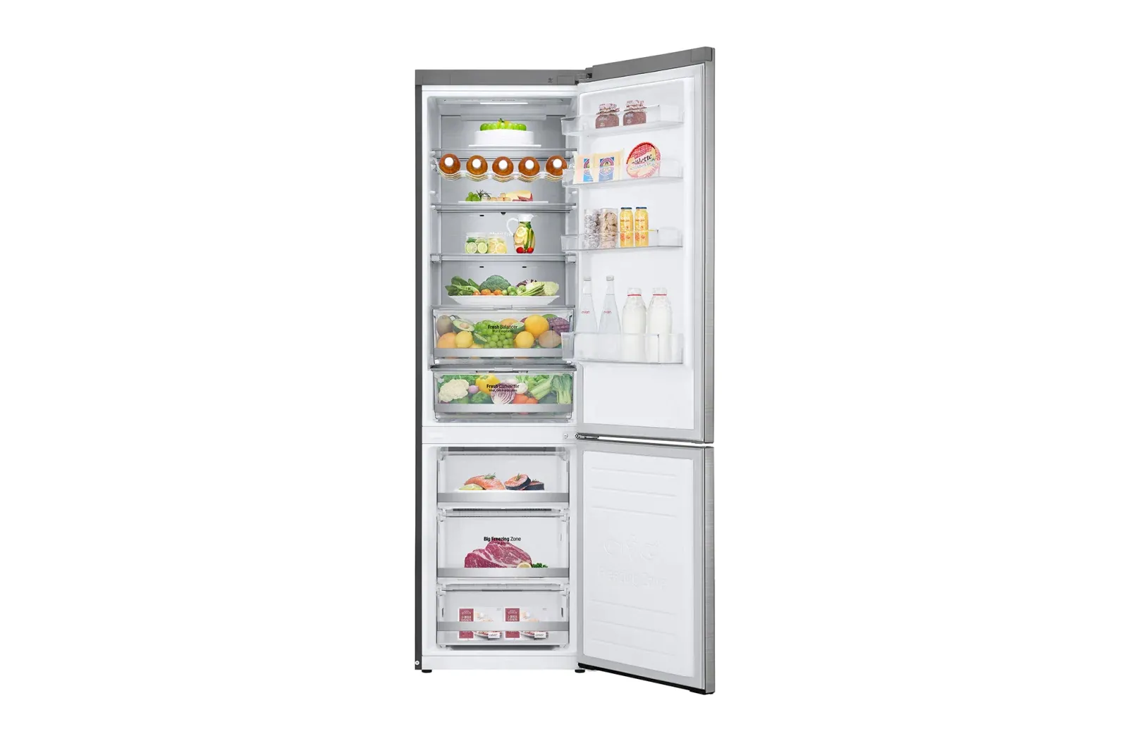 Холодильник LG GW-B509PSAP, DoorCooling+, Нержавеющая сталь