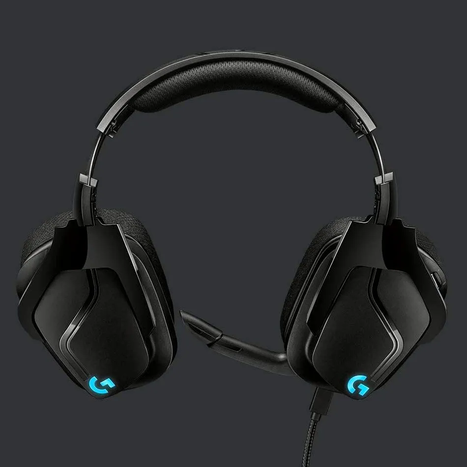 Căști gaming Logitech G635, Wireless/Cu fir, Negru