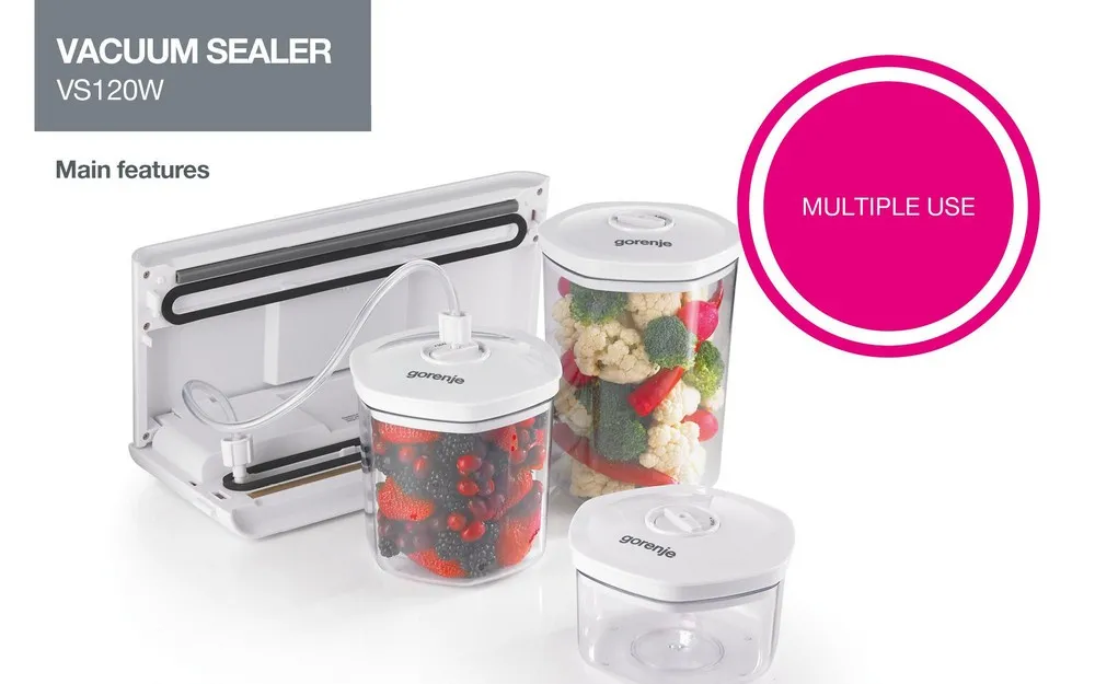 Вакуумный упаковщик Gorenje VS120W, Белый