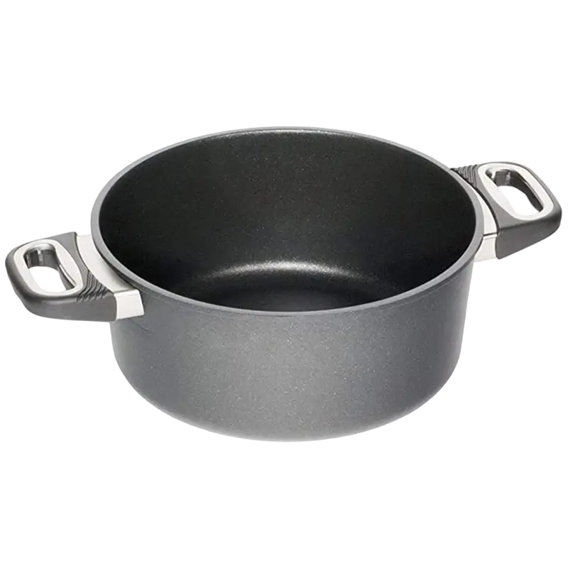 Кастрюля AMT Gastroguss I-1228-E, 5,5л, 28см, Grey