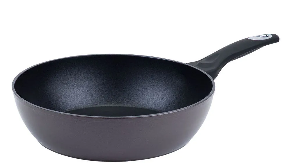 Сковорода глубокая RESTO 93033, 28см, Чёрный