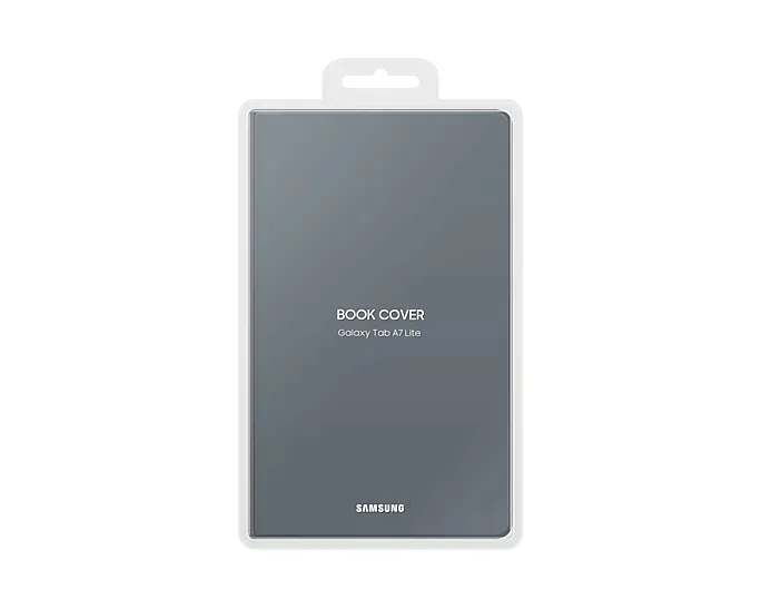 Husă pentru tabletă Samsung Tab A7 Lite Book Cover, 10,4", Poliuretan, Gri închis