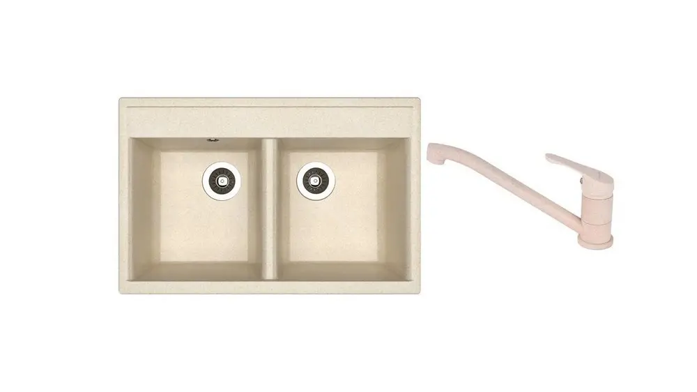 КОМПЛЕКТ мойки Dr Gans Astra 780 + SanDonna F 1066 бежевый