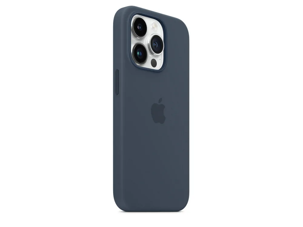 Original iPhone 14 Pro Silicone Case with MagSafe - Storm Blue, Model A2912