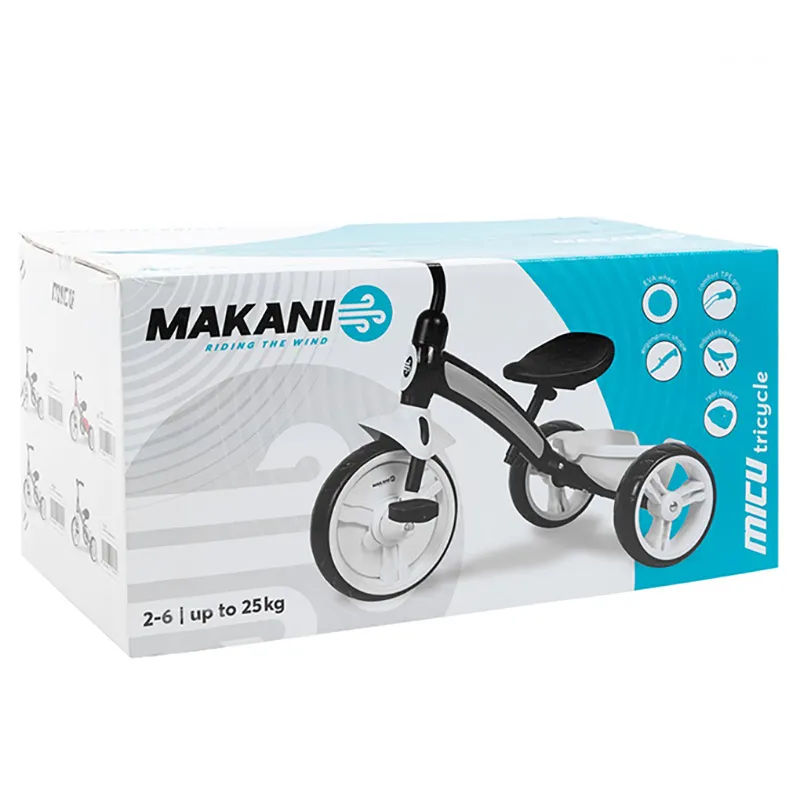 Bicicletă cu trei roți Makani Micu, Negru