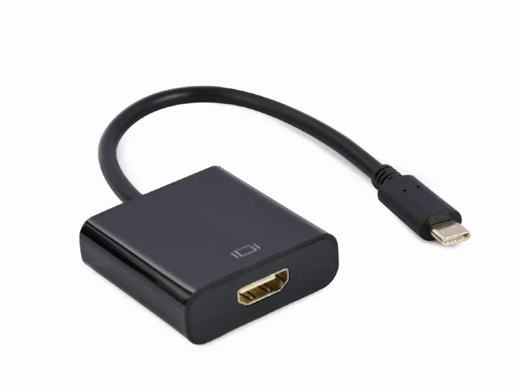 Cablu Video Cablexpert A-CM-HDMIF-03, USB 3.1 Type-C (M) - HDMI (F), 0.15 m, Negru