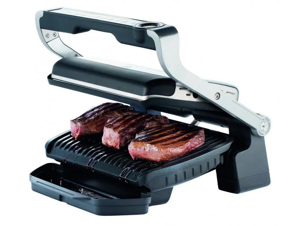 Grătar electric Tefal OptiGrill Elite, 2000W, Argintiu