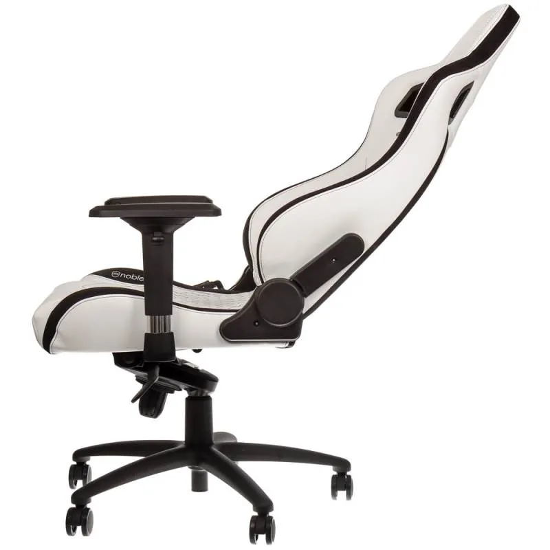 Scaun Gaming Noblechairs Epic, PU Piele, Negru/Alb