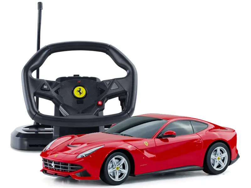 Jucărie cu telecomandă Rastar Ferrari F12, 1:18, Roșu (53500-10)