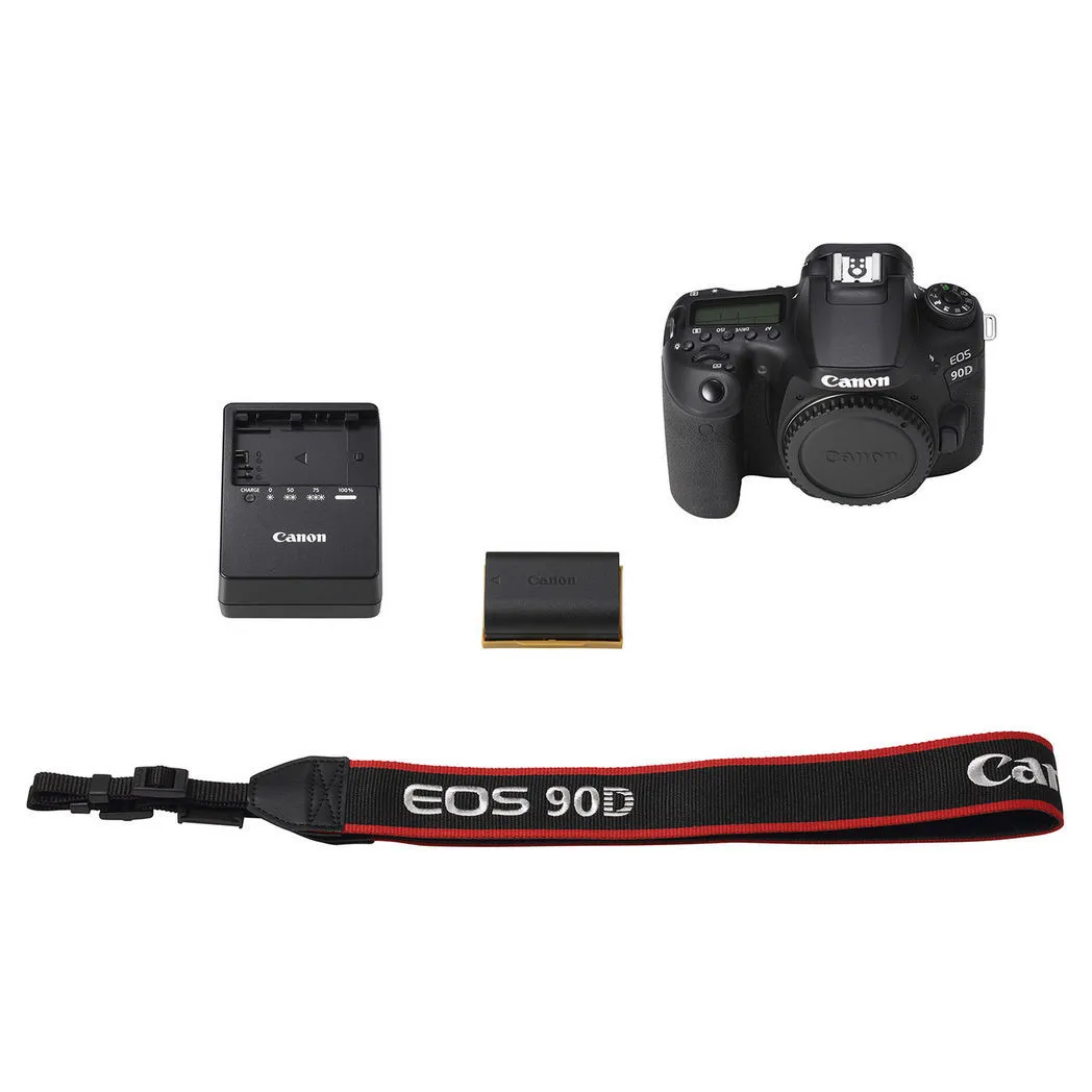 Aparat foto DSLR Canon EOS 90D, Negru