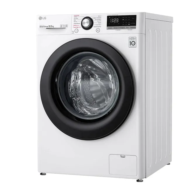 Mașină de spălat LG F4WV310S6E, 10,5kg, Alb
