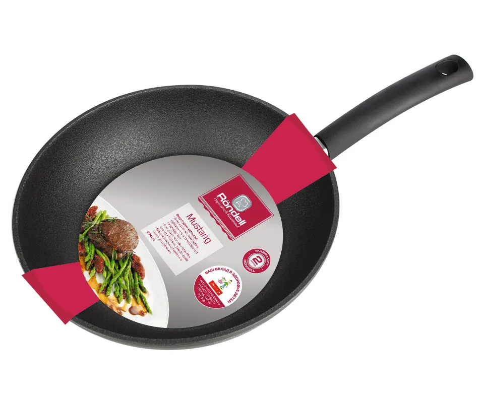 Сковорода глубокая Rondell RDA-597, 24см, Чёрный
