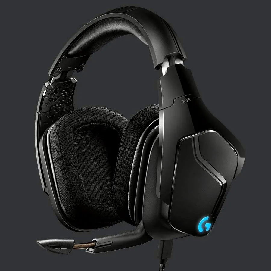 Căști gaming Logitech G635, Wireless/Cu fir, Negru