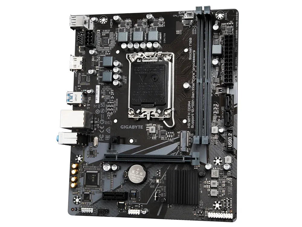 Материнская плата Gigabyte H610M K DDR4, LGA1700, Intel H610, Micro-ATX