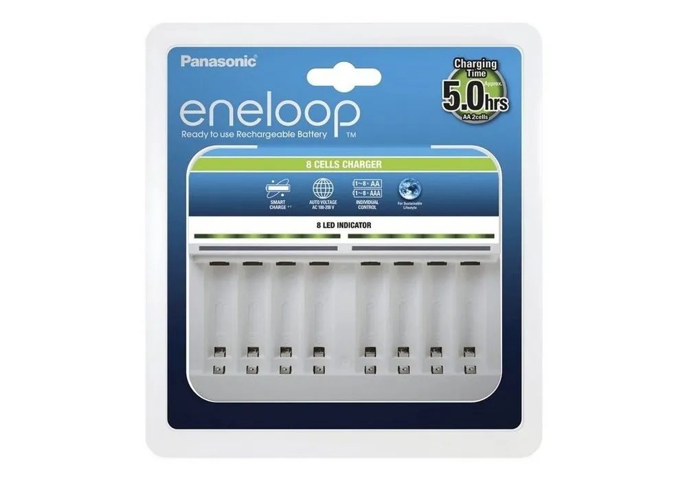 Încărcător Acumulatori Panasonic BQ-CC63E, Alb