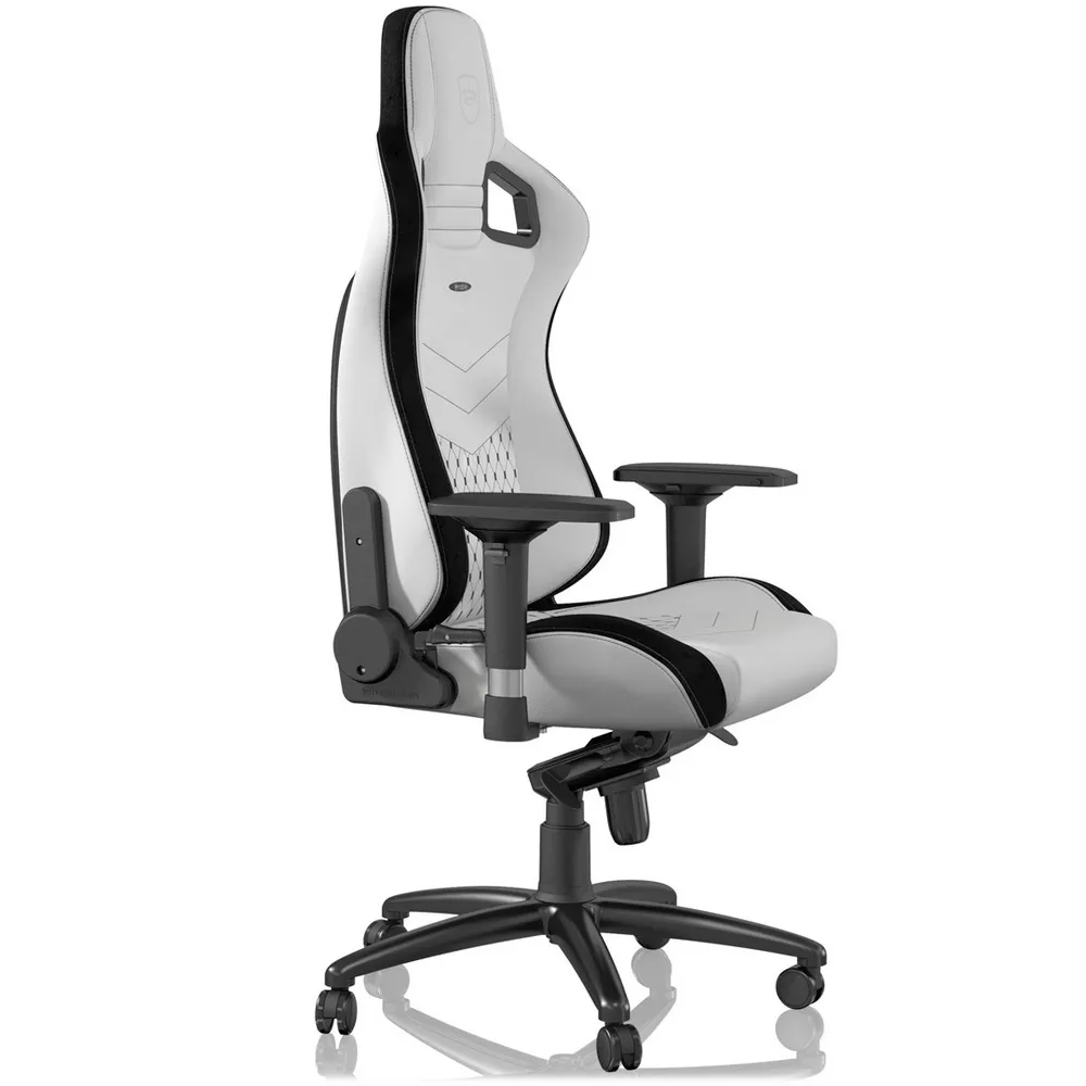 Scaun Gaming Noblechairs Epic, PU Piele, Negru/Alb