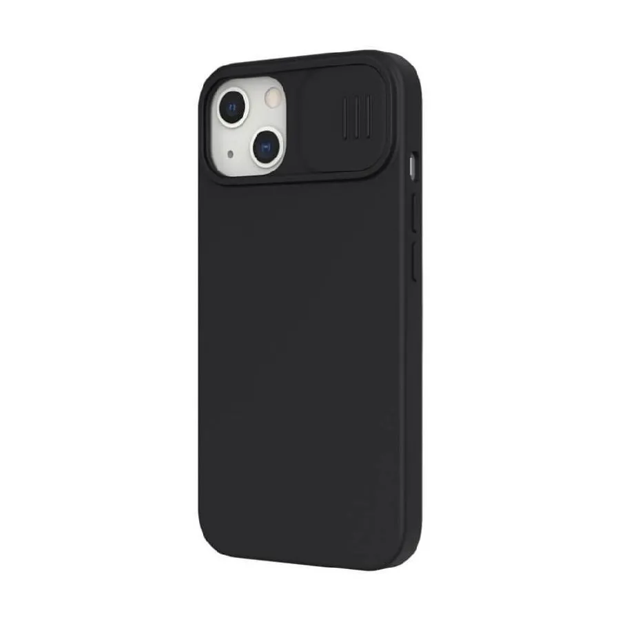 Husă Nillkin iPhone 13, CamShield Silky Silicone, Elegant Black