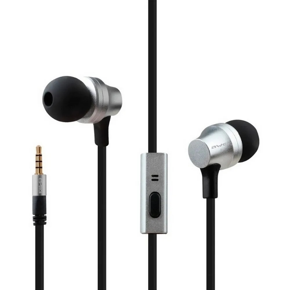 Наушники Awei ES910i, Серебристый