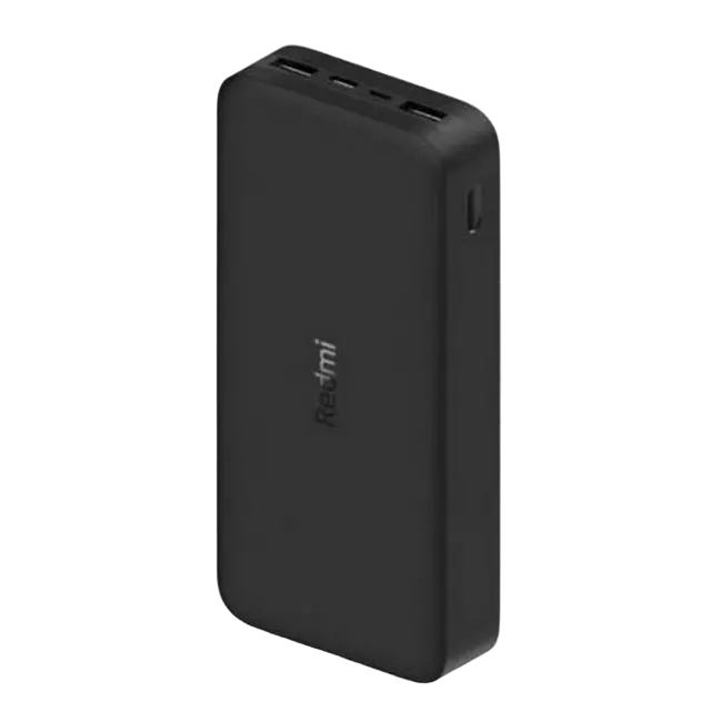 Портативное зарядное устройство Xiaomi Power Bank Redmi, 20000мА·ч, Чёрный
