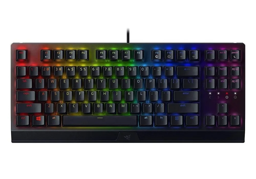 Gaming Keyboard Razer BlackWidow V3 Tenkeyless, Yellow SW, RGB, US Layout, USB 