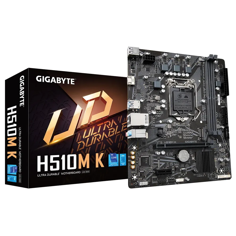 Материнская плата Gigabyte H510M K, LGA1200, Intel H510, Micro-ATX