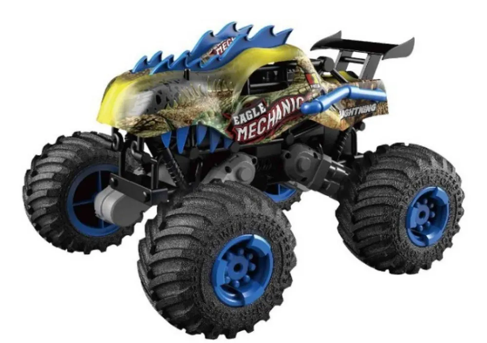 Jucărie cu telecomandă Crazon Oversize Wheel Cross-Road, 1:16, Verde (333-DJ19162)