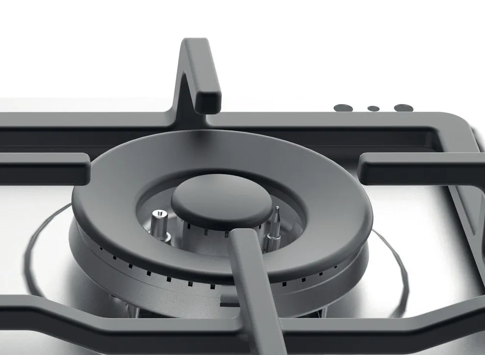 Plită pe gaz Whirlpool TGML 661 IX, Oțel inoxidabil