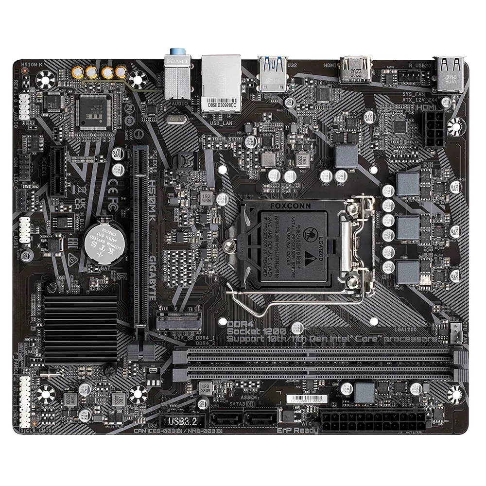 Материнская плата Gigabyte H510M K, LGA1200, Intel H510, Micro-ATX