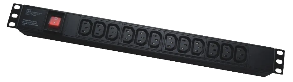 19" 1U IEC type, PDU-IE0021, 12 ports, 16A, 1.8M, APC Electronic