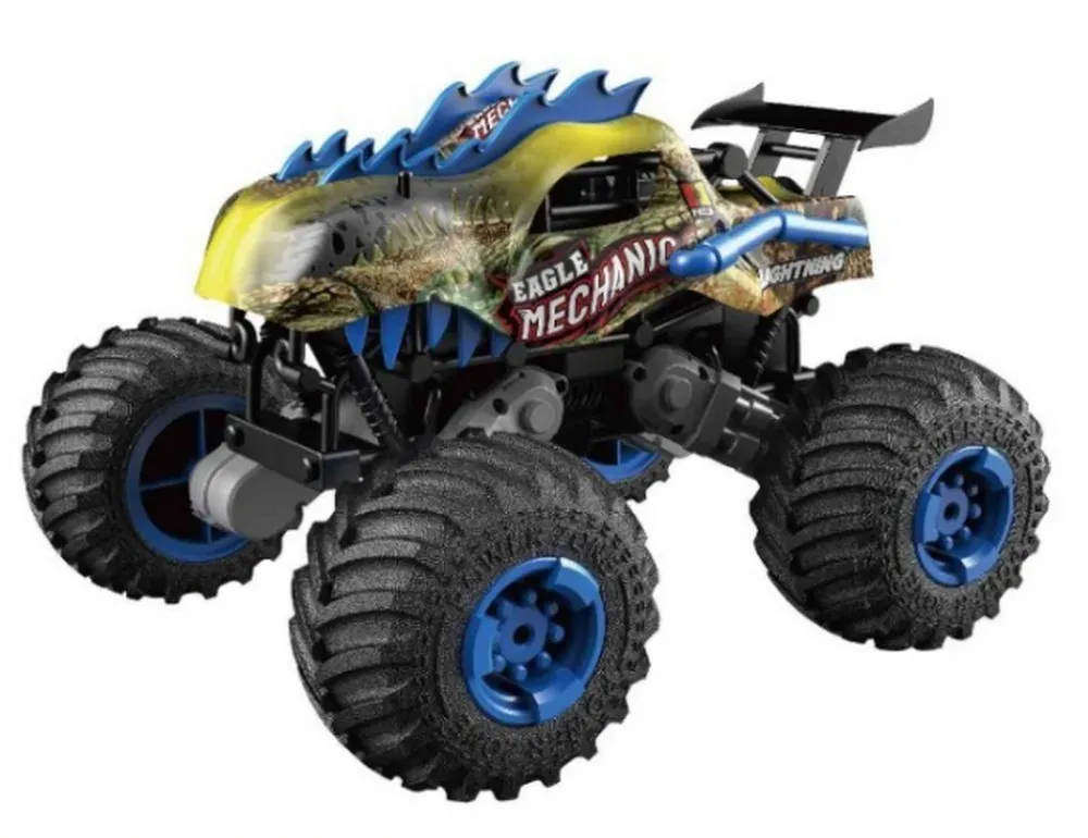 Jucărie cu telecomandă Crazon Oversize Wheel Cross-Road, 1:16, Verde (333-DJ19162)