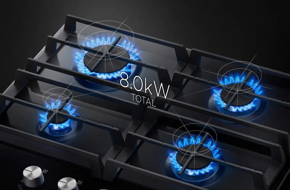 Plită pe gaz Samsung NA64H3000AK/WT, Negru