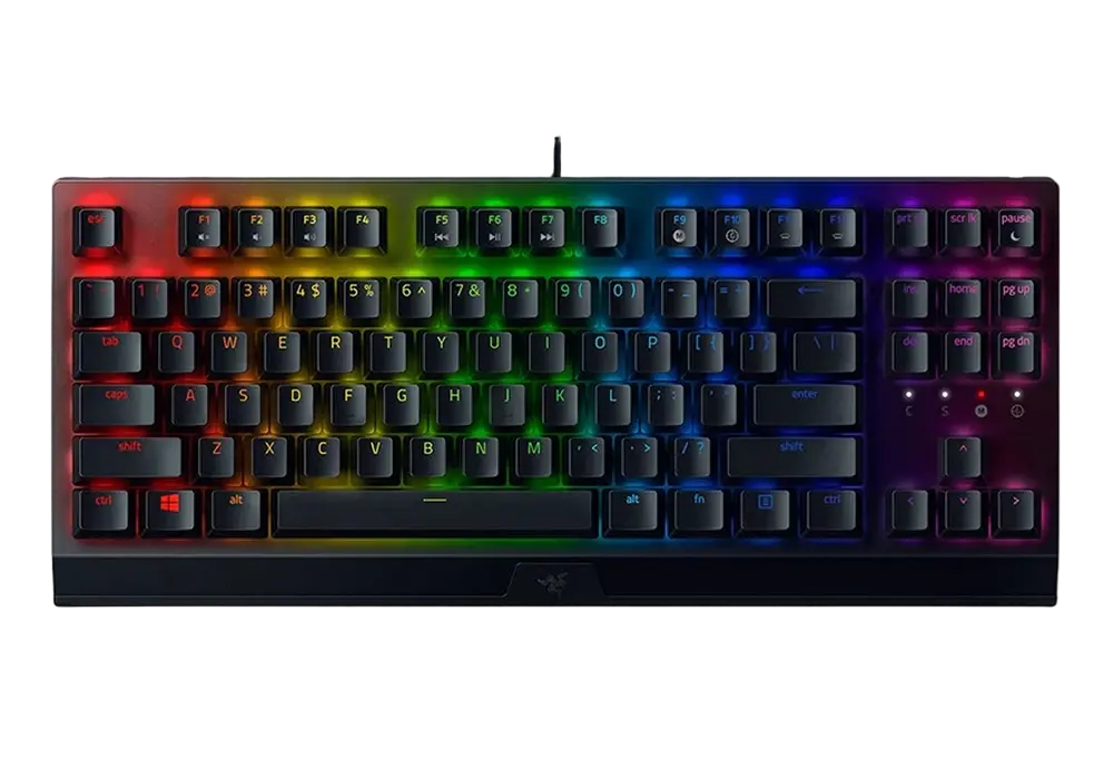 Gaming Keyboard Razer BlackWidow V3 Tenkeyless, Yellow SW, RGB, US Layout, USB 