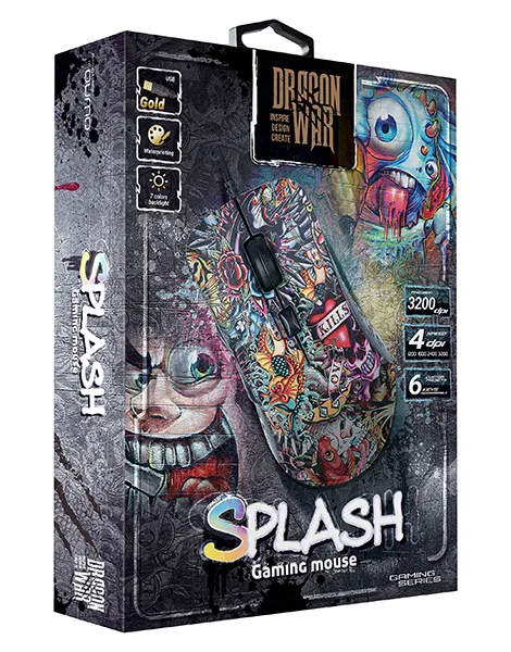 Игровая мышь QUMO Splash, Разноцветный