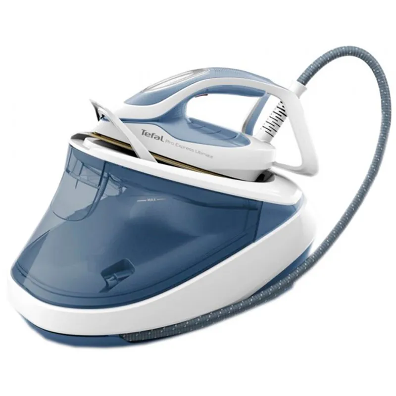 Fier de călcat cu generator de abur Tefal GV9710E0, 3000W, Alb Albastru