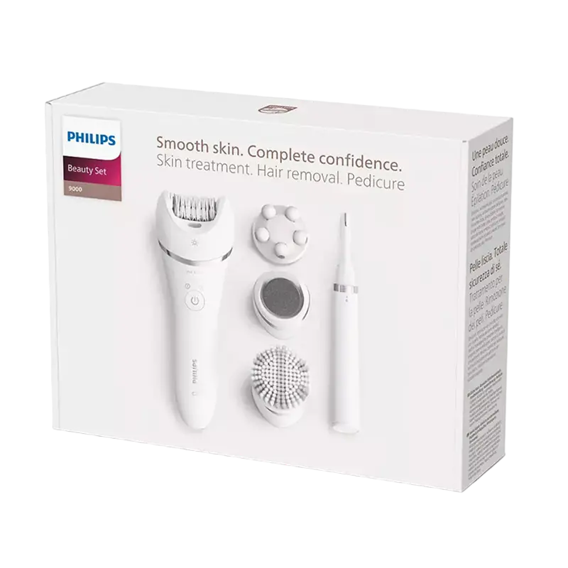 Epilator Philips Series 9000 BRE740/90, Alb