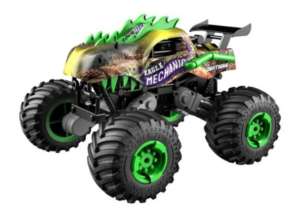 Jucărie cu telecomandă Crazon Oversize Wheel Cross-Road, 1:16, Verde (333-DJ19162)