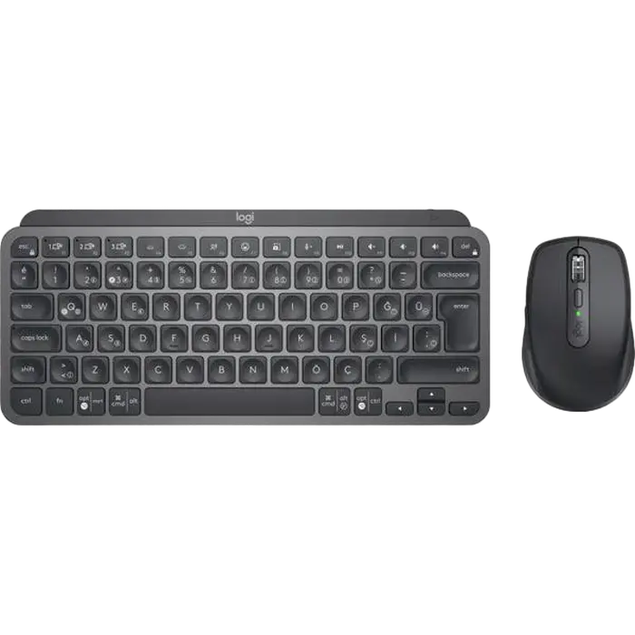 Клавиатура и мышь Logitech MX Keys Mini Combo for Busines, Беспроводное, Графитовый