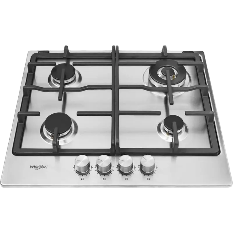 Plită pe gaz Whirlpool TGML 661 IX, Oțel inoxidabil