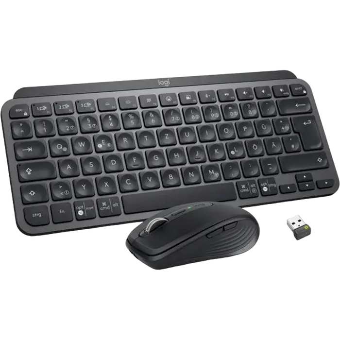 Клавиатура и мышь Logitech MX Keys Mini Combo for Busines, Беспроводное, Графитовый
