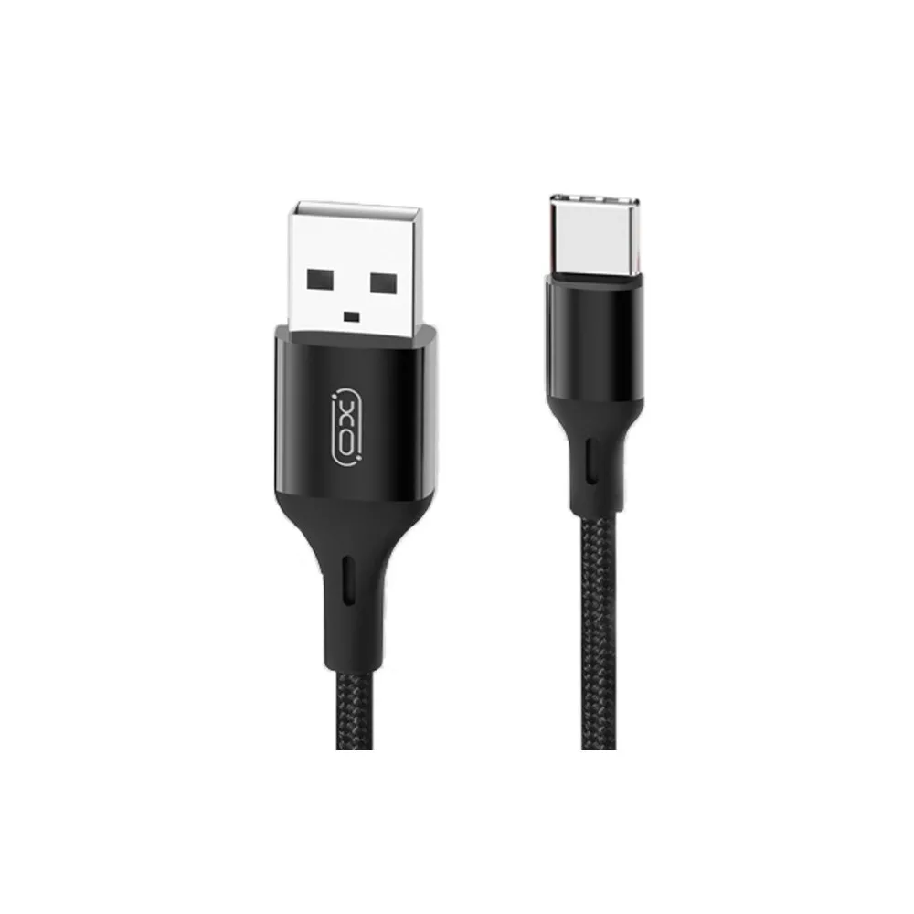 Cablu încărcare și sincronizare XO NB143 Type-C, USB Type-A/USB Type-C, 1m, Negru