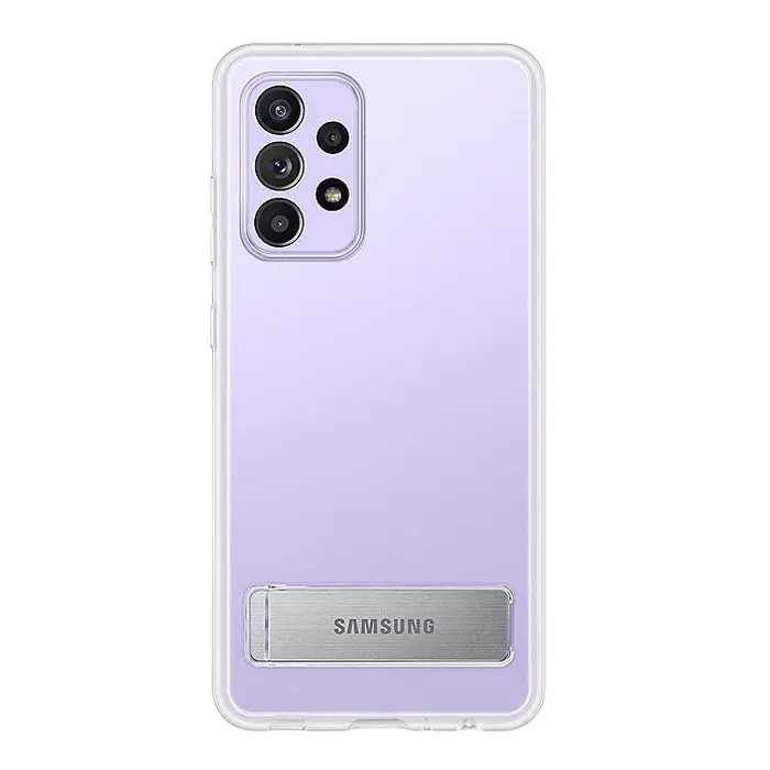 Husă spate Samsung Clear Standing Cover - Galaxy A72, Transparent