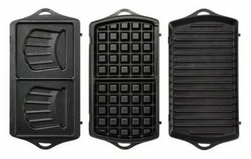 Aparat pentru sandwich multifunctional Tefal BreakTime SW614831, Negru/Argintiu