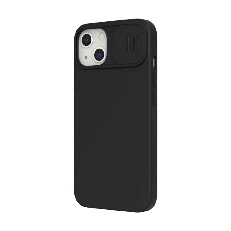 Husă Nillkin iPhone 13, CamShield Silky Silicone, Elegant Black